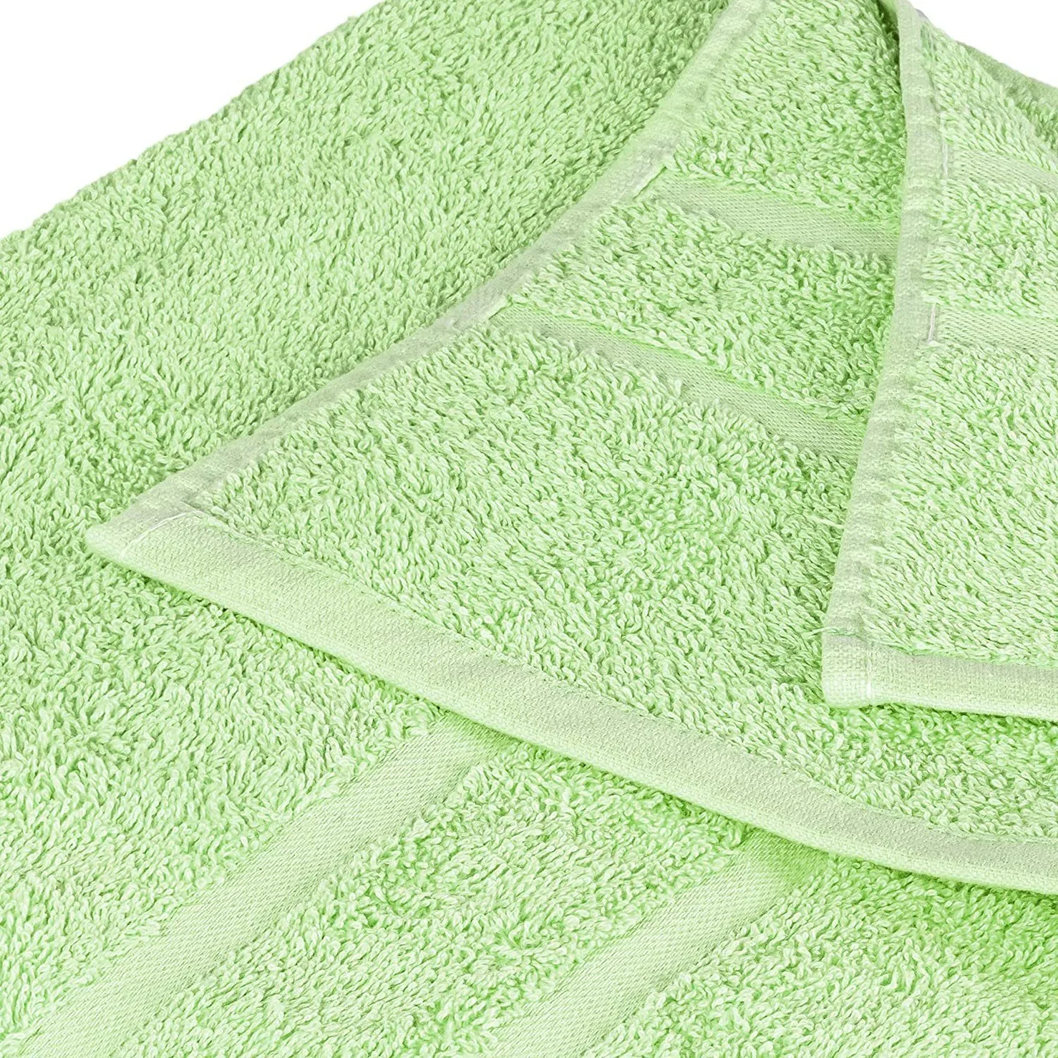 STICKANDSHINE Frottee-Handtücher · Hellgrün · 100% Baumwolle · 500 g/m²